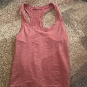 Women's Pink Lululemon Racerback Tank Top
